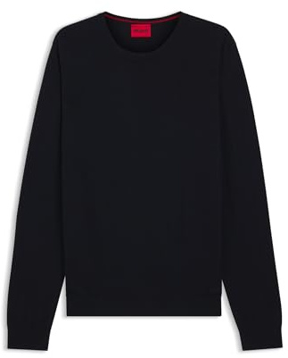 HUGO Herren San Cedric-M1 Pullover aus Schurwolle mit Logo-Stickerei