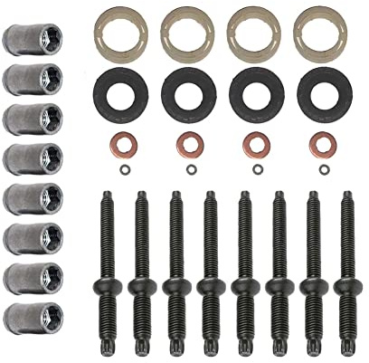 Kit Oring de arandela de sello de tuerca de perno prisionero del inyector para CITROEN Berlingo C2 C3 C4 C5 Dispatch Xsara 1981.85 1982.63, 1233685, 1982.63 - AUTORCE