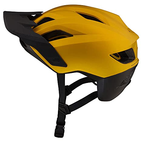Troy Lee Designs Flowline Adult Bicycle Helmet MIPS EPP Lightweight Vented Adjustable Detachable Visor All Mountain Enduro, Gravel, Trail, BMX, Off-Road MTB (Gold/Black, MD/LG)