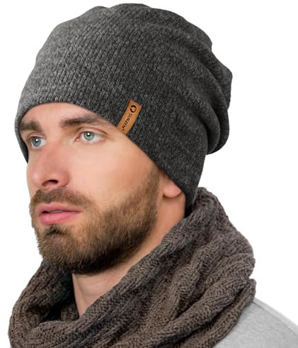 Mütze Herren Wintermütze Herren Beanie Herren Mütze Damen Mütze Winter Beanie Elastisch Strickmützen Knit Cuffed Beanie Hat Weich, Warm, Stretch, Bequem, Atmungsaktiv Geschenk für männer Frauen