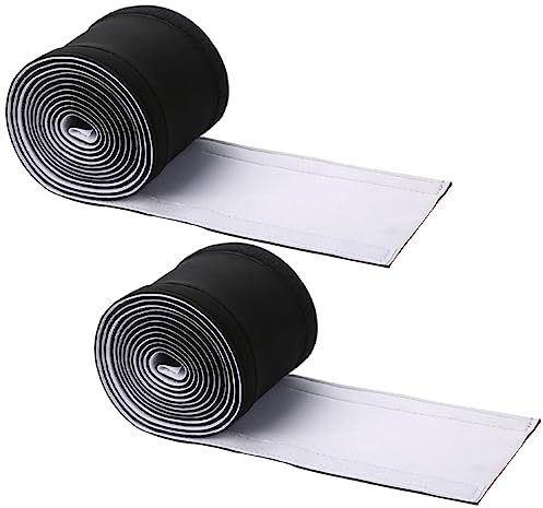 jojofuny 2pcs Neoprene Cable Management Sleeve Cord Organizer Hook and Loop Fastener Wire Sleeve for Desk Cable Management