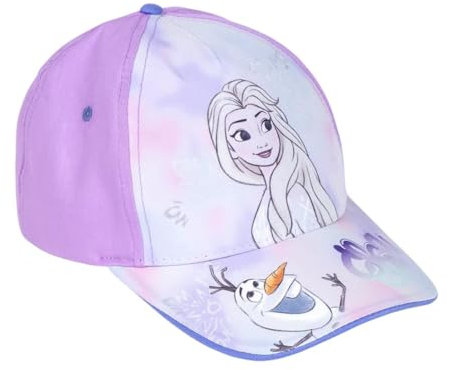 CERDÁ LIFE'S LITTLE MOMENTS Kindermütze mit Eiskönigin, Lila, Maße: 53 cm, aus 65% Baumwolle und 35% Polyester, Motiv: Eiskönigin, Originalprodukt, entworfen in Spanien, Lila, One Size