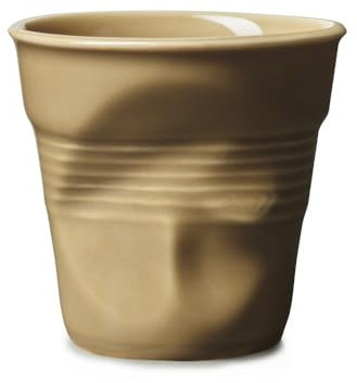 REVOL - Gobelet froissé Havane 8cl (vendu à l'unité)