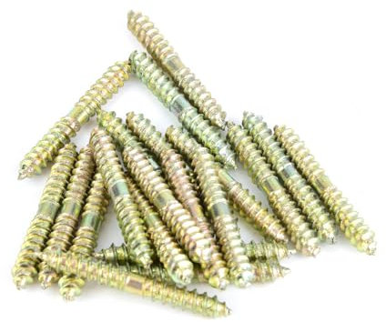 Extremos 6 × 5 × 2, 20 piezas, 5 X 40 mm, tornillo de espiga, carpintería, muebles, doble tornillo, tornillo de conexión, tornillo de espiga, escudete