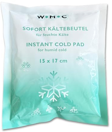 10 x Sofort-Kältekompresse | Sofort-Kältebeutel | extras groß 15 x 17 cm | Kühlpad Kühlbeutel | schnelle Kühlung bei Sport, Freizeit, Insektenstiche, Kopfschmerzen Zahnschmerzen | Zerrung, Prellung