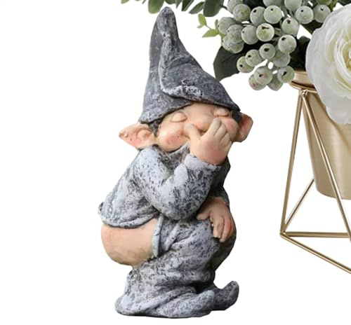 Funny Garden Gnome Rude Gnomes Waterproof Resin Figurine Naughty Outdoor Statue Garden Decor Cute Figurines Garden Gnomes Garden Statue Birthday Housewarming Party