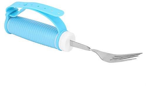 Utensilios Adaptativos, Utensilios para Comer, Utensilios para Discapacitados, Tenedor Giratorio de Acero Inoxidable, Utensilios para Comer Giratorios, Tenedor para Personas