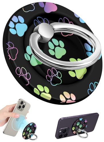 SurgeCraft Phone Ring Holder Compatible with MagSafe - Magnetic Phone Grip for Women Girls Cute Girly Animal Adjustable Finger Ring Grip Stand Accessories for iPhone 16 15 14 13 Pro Max/Pro/Plus