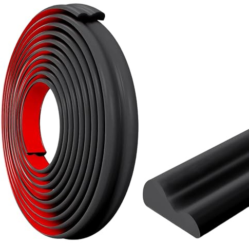 Inscrip Zierleisten Selbstklebend, Stuckleisten Decke Selbstklebend,Wandleisten Selbstklebend Abziehen und aufkleben, Stuckleisten Wand für DIY Heimdekoration und Wandschutz (Schwarz 22mm(W) 3 M(L))