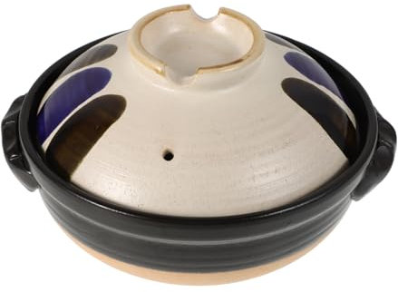 PRETYZOOM Pot de soupe japonaise House d'oeuf et de cocotte japonaise porte-clés cloche plateau mixte pot à soupe en céramique de bouillie de riz marmite en terre cuite Argile