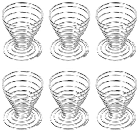 Nicear Coquetiers Argent Coquetiers Fil D Acier Brossé Ressort Spirale Accessoires De Cuisine Argent Design Moderne Léger Chrome