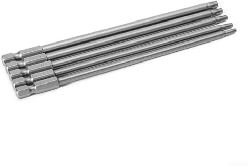 5-teiliges Torx-Bit-Set für elektrische Schraubendreher, 150 mm lang, magnetischer Sechskantschaft für T10 für T30