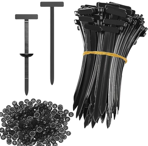 oooaooo Set de 100 pièces de liaison à câbles, boucle de liaison à câbles universelle, robuste et durable, Noir