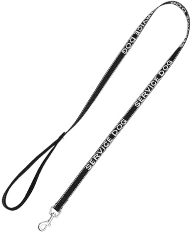 jojofuny Laisse pour Chien Résistante à l'usure Nylon 15mm X 120cm Noir Usage Quotidien Promenade Chiots Animaux de Compagnie