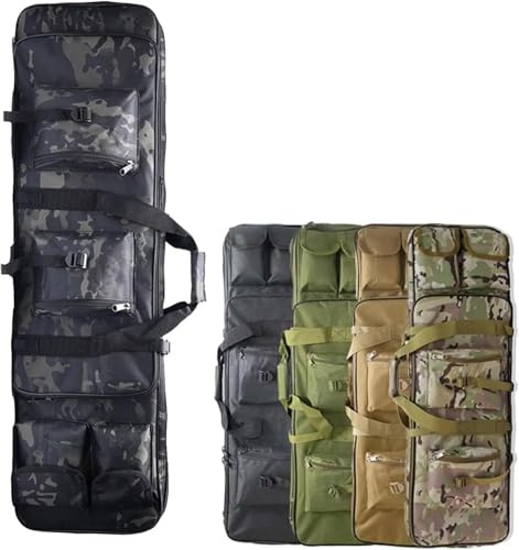 Genérico Bolsa Escopeta Doble, Funda Fusil Airsoft, Funda táctica Rifle para Rifles con Mira Durable Funda Armas Largas para Carabina Coleccionistas Armas