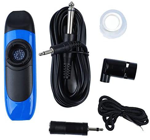Fafeicy Professionelles Kazoo-Set, Harz-Aluminium-Legierung, Einfach zu Spielendes Elektrisches Kazoo, 11 Cm, Ideal für Anfänger und Auftritte (BLUE)