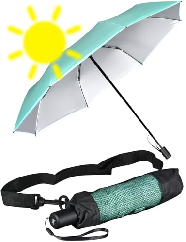 iX-brella City Trekking Sonnen-Regenschirm mit extra langem Stock mit UV- und Hitzeschutz