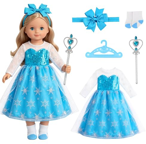Puppenkleidung 35–43 cm Prinzessin Kleid Set,Puppenkleider,Puppe Zubehör