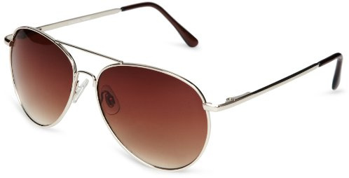 Eyelevel Sergeant Gold - Classic Pilot Style Unisex Sunglasses in Gold with brown lens - With UV400 Protection