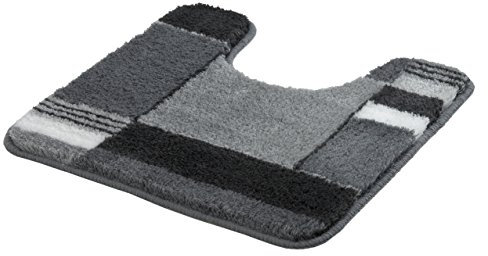 Kleine Wolke WC-Vorleger Padova grau 50 x 50 cm, Anthrazit