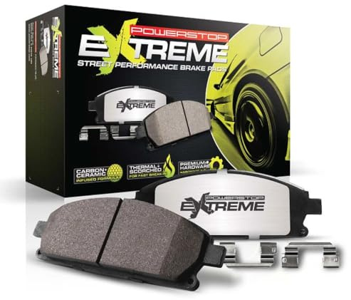 Power Stop Z26-1793 Z26 Extreme Performance Carbon-Ceramic Brake Pad For Ford Mustang 2015-2023 [Model Specific]