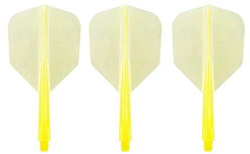 Condor Zero Stress Flight System - Small Clear Yellow - Dart Flights Short