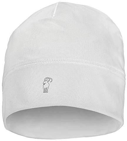 ALPIDEX Berretto Corsa Calcio Sportivo Bici Moto Cappello Running Donna Uomo Transpirante Leggero Skull cap Copricapo Sottocasco, Colore:White