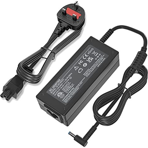 45W Laptop Charger for HP 14s 15s, Pavilion 11 13 14 15 17, Stream 11 13 14, Spectre X360, Chromebook 11 14 Ac Adapter Power Supply via Blue Tip