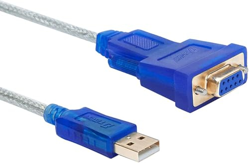 DTech USB to RS232 DB9 Female Serial Adapter Cable Supports Windows 11 10, 8, 7, Mac, Linux (1.8m) | Supports Windows 11 10, 8, 7, Mac, Linux