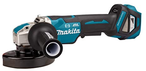 Makita DGA519ZJ Winkelschleifer 125 mm BL ADT AFT X-LOCK 18 V + Makpac Box, Blau