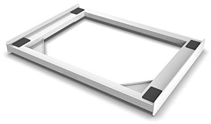 Meliconi Base Tour Slim Kit de sur-position en technopolymère pour machine à laver et sèche-linge, blanc