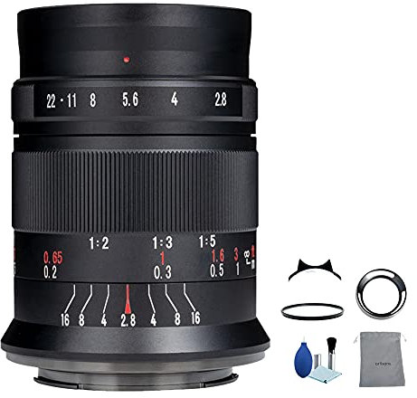 7 Artisans Objectif macro 60 mm F2.8 Mark II APS-C 1:1 Mise au point manuelle Prime fixe pour appareil photo Sony E