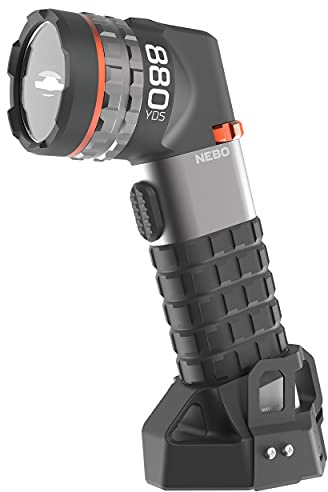 NEBO Luxtreme SL100 - Foco de 1 milla para adultos, unisex, color negro y plateado