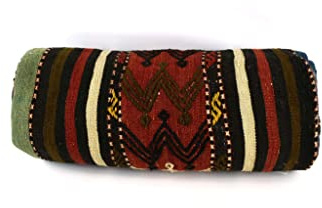 Kelim Nackenrolle 20x50 cm Handgefertigt Kissenbezüge Türkisch Lendenkissen Dekorative Kissenhülle Dekokissen Zierkissen Sofakissen Teppiche Ethnische Kilim Kissenbezug code 4301