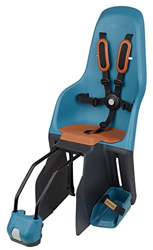 Minia for Frame 8405600004 - Silla para Bicicleta Trasera con Anclaje en el Cuadro, Apta para niños de 9 Meses a 6 años en Color Azul., Talla única