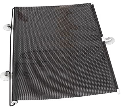LIFKOME Cortina Solar Puertas a Balcón para Ventosa Opaca Francesas Aleatorio Estilo de Material PVC, Fácil Ajustar y Lavable Máquina, Protección sin Taladrar