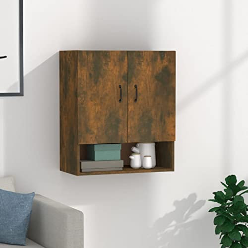 CFODOJ Möbelstück-Hängeschrank Räuchereiche 60x31x70cm Holzwerkstoff