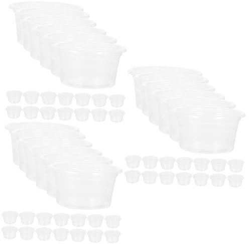 Supvox 60 Stück Reptilien Wasserbox Reptilien Terrarien Reptilite Kompakte Schale Gecko Futterbecher Haushalts Wasserschale Gecko Schalen Futter