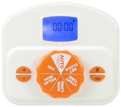 PNI Programador de riego WT09, Pantalla LCD, riego automático y Manual, Ajuste de Hora, duración y días de riego