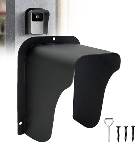Befun Ring Doorbell Rain Cover, Steel Weatherproof Protection and Sun Cover | Cold Rolled Steel, Extended Protection, Blocking Cover, for Ring Video Doorbell Waterproof Cover, Camera Doorbell Cover