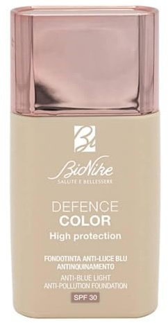 BioNike Defence Color - Fondotinta Protezione Inquinamento Luce Blu N. 301, 30ml