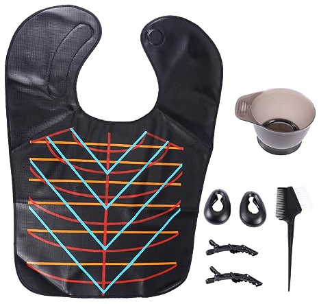 FRCOLOR Kit para Teñir el Cabello para Uso en Salón o Barbería Brocha y Cuenco, Herramienta Segura de Plástico y Silicona Fácil Complicaciones