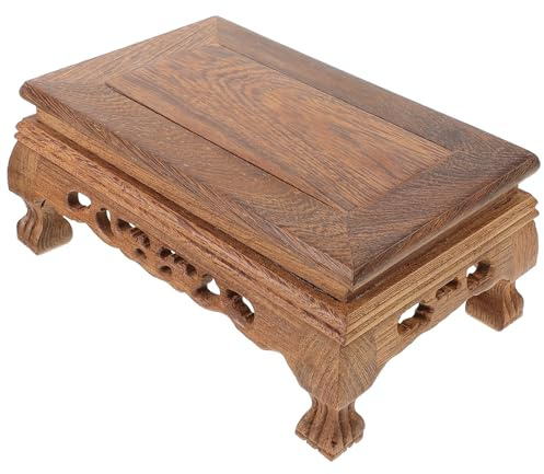 NIYANGLE Solid Wooden Plant Pot Riser with Smooth Edges Flower Pot Stand for Indoor Plants Succulent Display and Small Fish Tank Holder Home Decor