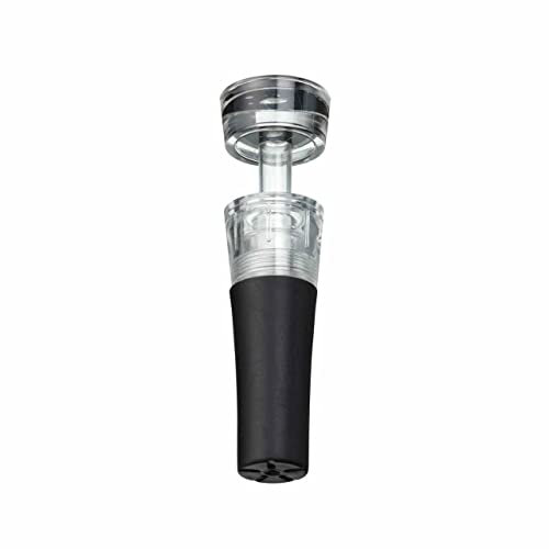 BarCraft Vacuum Wine Stopper,Black,2.5 x 8 cm