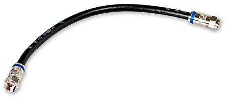 Fuba 0,25m F-Patchkabel Antennenkabel 25cm - 3-fach geschirmt 120dB - HDTV UHD 4K 8K - SAT Kabel kurz Koaxialkabel Anschlusskabel F-Stecker (für Multischalter/Kaskaden, Router, Installationsschränke)