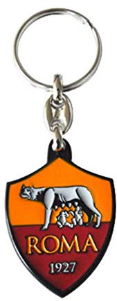 Giemme Articoli promozionali Portachiavi Metallo Smaltato Roma Prodotto Ufficiale Idea Regalo