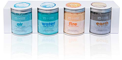 POWERHAUS24 AquaFinesse Whirlpool Badekristalle Spa de Luxe, 4fach Sortiert