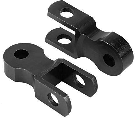 Qiilu 2 Stücke Stoßdämpfer Riser, Motorrad Stoßdämpfer Riser 5 cm Erhöhung Gerät Pad (Ohne Schraube)