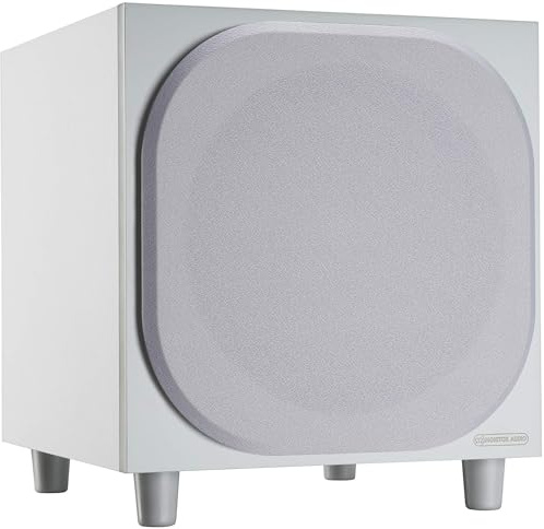 Monitor Audio Bronze W10 | Color: Blanco | Subwoofer | Pieza | Cine en Casa | 220 W | Chasis 10/250 mm | Radiador pasivo de 250 mm
