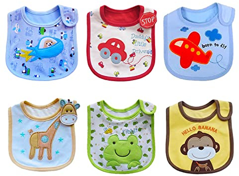 SLOSH Bavaglino Bavaglini Neonato Impermeabili Pappa Impermeabile Panno per Ruttino Drool Dentizione Bambino